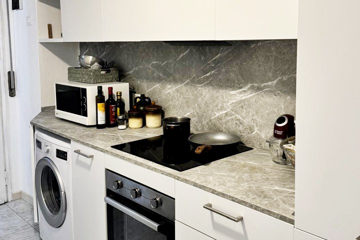 cucina in appartamento condiviso